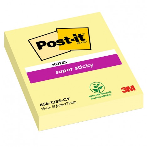 [RM0365] Foglietti post-it Super Sticky Giallo Canary 656-1...