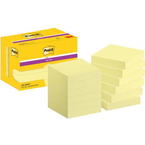 Foglietti post-it Super Sticky Giallo Canary 622-1...