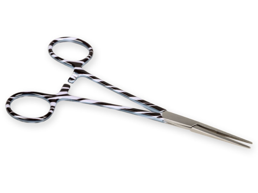 [20550] PINZA EMOSTATICA RETTA - fantasia zebra - 16 cm