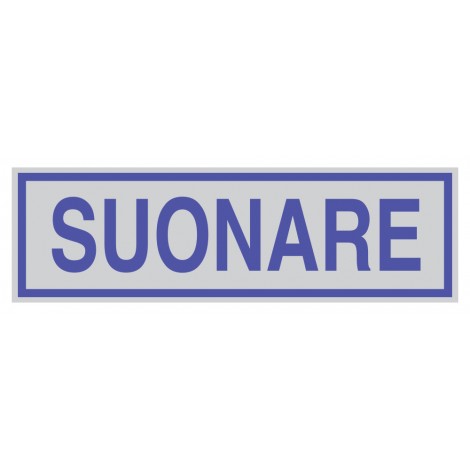 Targhetta SUONARE