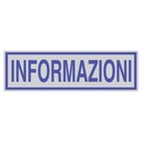 Targhetta INFORMAZIONI