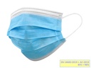 GISAFE MASCHERINA CHIRURGICA FILTRANTE 98% 3 VELI tipo IIR con elastici - pediatrica - azzurra - flowpack