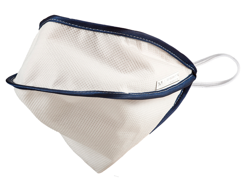 MASCHERINA RIUTILIZZABILE MYCROCLEAN BFE 99,8% - doppio strato, bianca/blu - con nasello