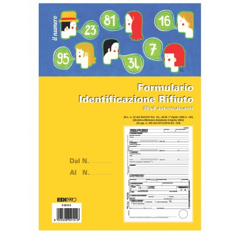 Blocco formulario rifiuti
