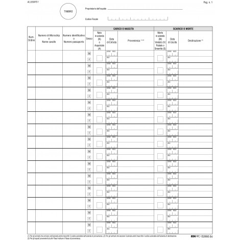 Registro carico/scarico