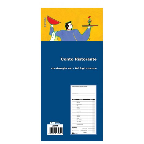 Blocco conto ristorante