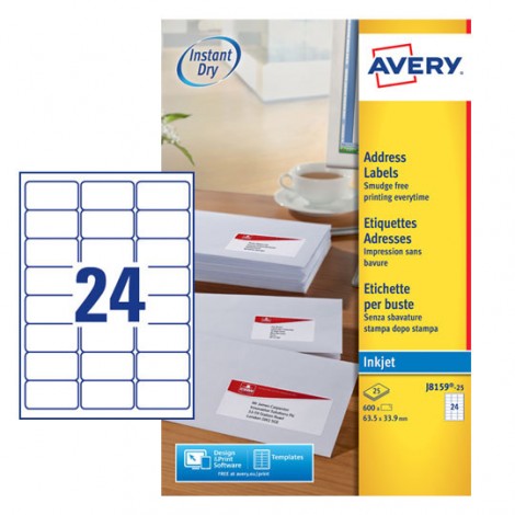 Quickdry - Etichette adesive in fogli A4