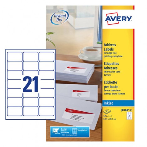 Quickdry - Etichette adesive in fogli A4