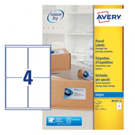 Quickdry - Etichette adesive in fogli A4