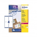 Ultragrip - Etichette adesive in fogli A4