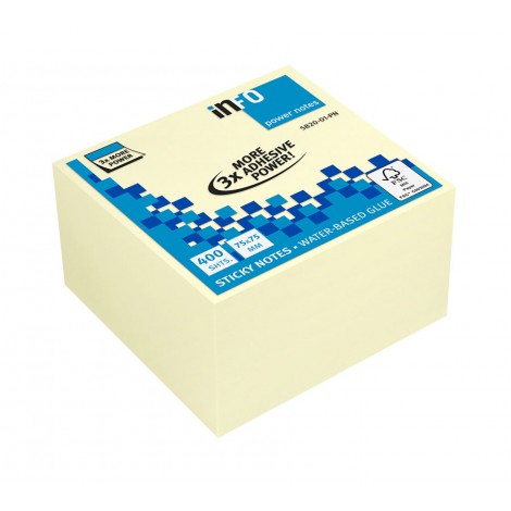 [INF018] Foglietti post-it Sticky Notes Cubi 75x75mm giallo