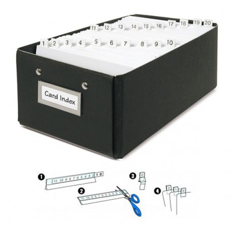 Cavalierini Index Strip Alfanumerico bianco