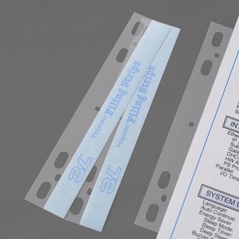 [TL0032] Bande forate adesive Filing Strips,A4 - 21x29,7cm