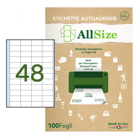 [Z02009] Etichette adesive in fogli A4