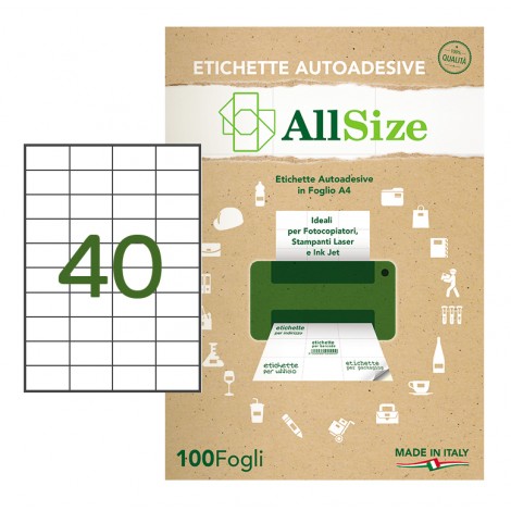 [Z02007] Etichette adesive in fogli A4