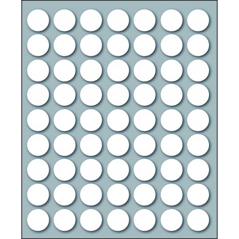 [KN0228] Etichette adesive in fogli - Multiuso rotonde