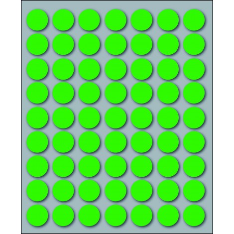 [KN0212] Etichette adesive in fogli - Multiuso rotonde