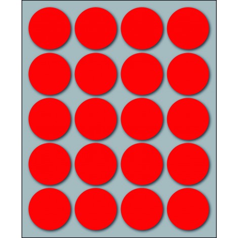 [KN0330] Etichette adesive in fogli - Multiuso rotonde