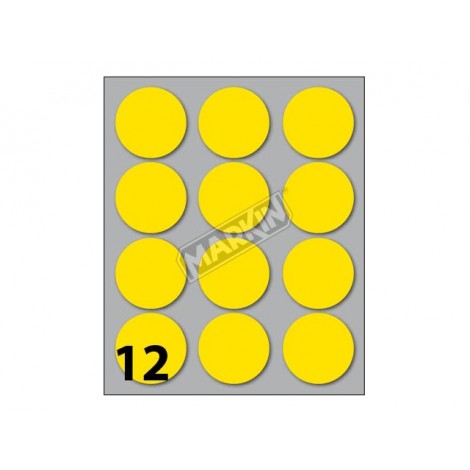 [KN0378] Etichette adesive in fogli - Multiuso rotonde