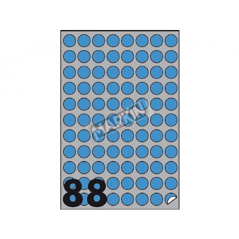 [KN0287] Etichette adesive in fogli A4 - Rotonda