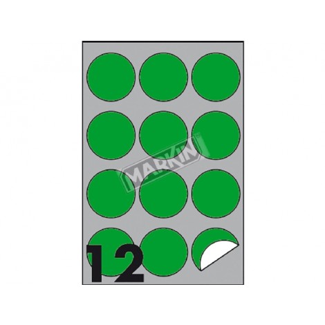 [KN0357] Etichette adesive in fogli A4 - Rotonde