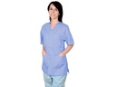 CASACCA CON AUTOMATICI - cotone/pol. - unisex XXL azzurra