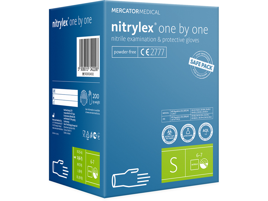 [21811] GUANTI NITRILE NITRYLEX CLASSIC ONE BY ONE - piccoli