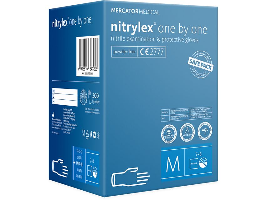 [21812] GUANTI NITRILE NITRYLEX CLASSIC ONE BY ONE - medi