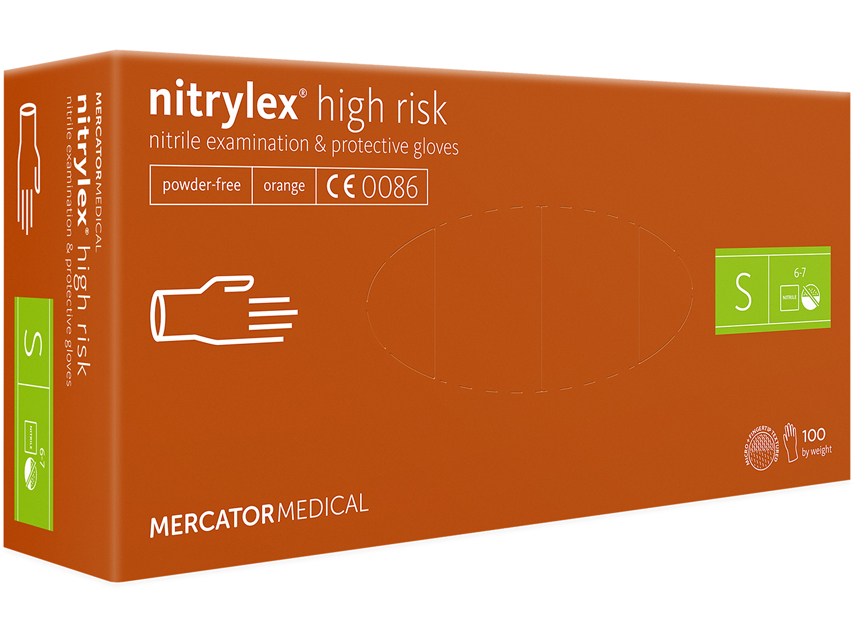 GUANTI NITRILE NITRYLEX ORANGE - piccoli