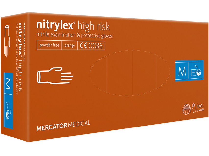 [21822] GUANTI NITRILE NITRYLEX ORANGE - medi