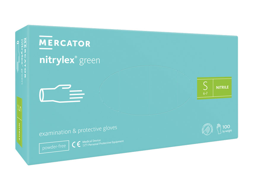 GUANTI NITRILE NITRYLEX LIGHT GREEN - piccoli