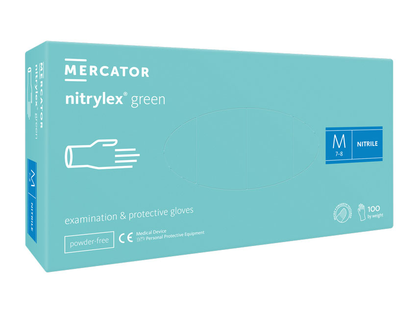 [21827] GUANTI NITRILE NITRYLEX LIGHT GREEN - medi