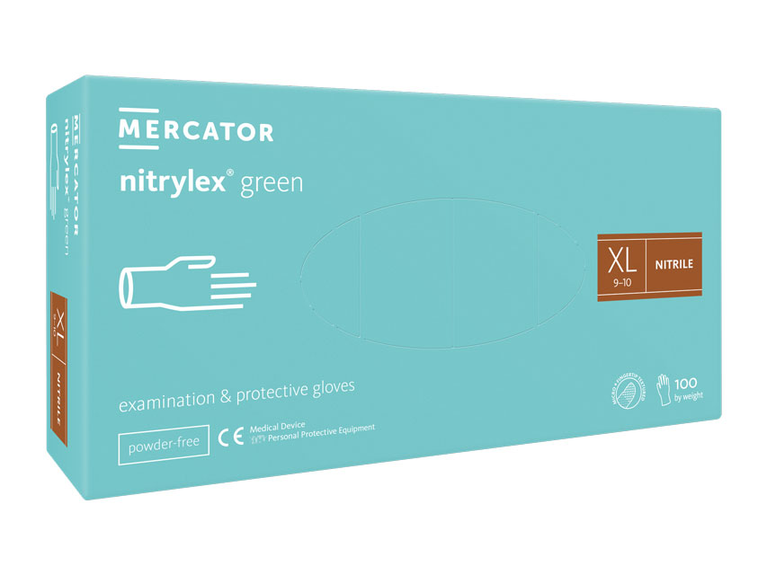 [21829] GUANTI NITRILE NITRYLEX LIGHT GREEN - extra large