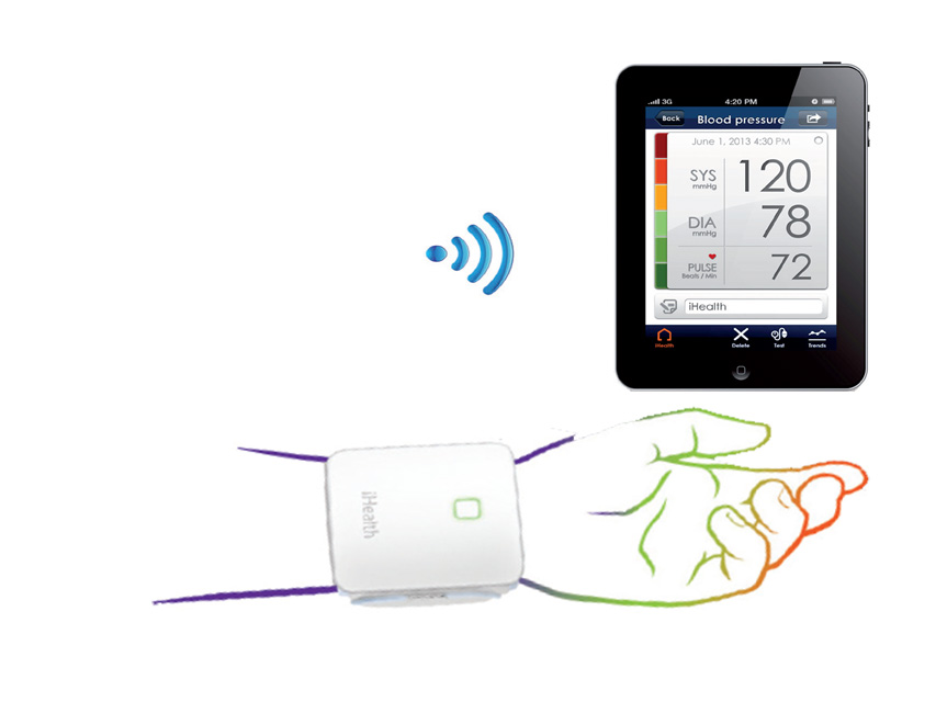 [23501] MISURATORE PRESSIONE iHEALTH SENSE BP7 da polso