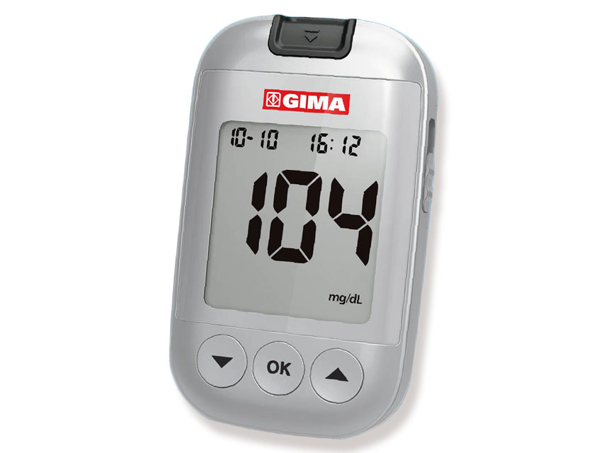 [24114] KIT GLUCOMETRO GIMA mg/dL con Bluetooth - GB, FR, IT, ES, PT, DE