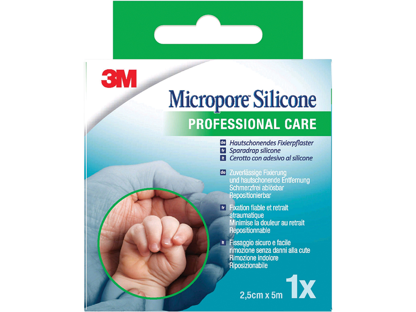 [25289] MICROPORE SILICONE 3M -2.5x5 cm - 2775NP-1