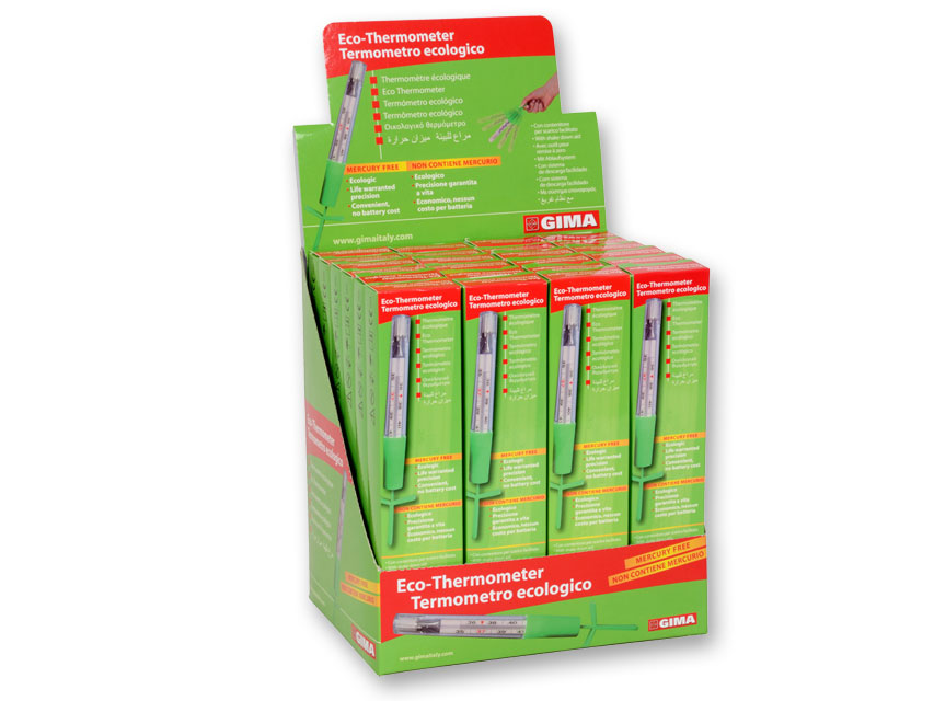 ESPOSITORE TERMOMETRO ECOLOGICO con shaker