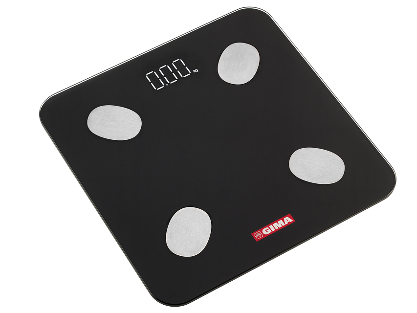 BILANCIA BODY FAT GIMAFIT con Bluetooth - nera
