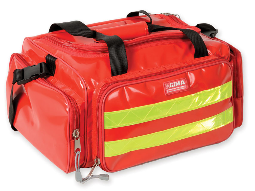 [27166] BORSA EMERGENZA PVC - rossa
