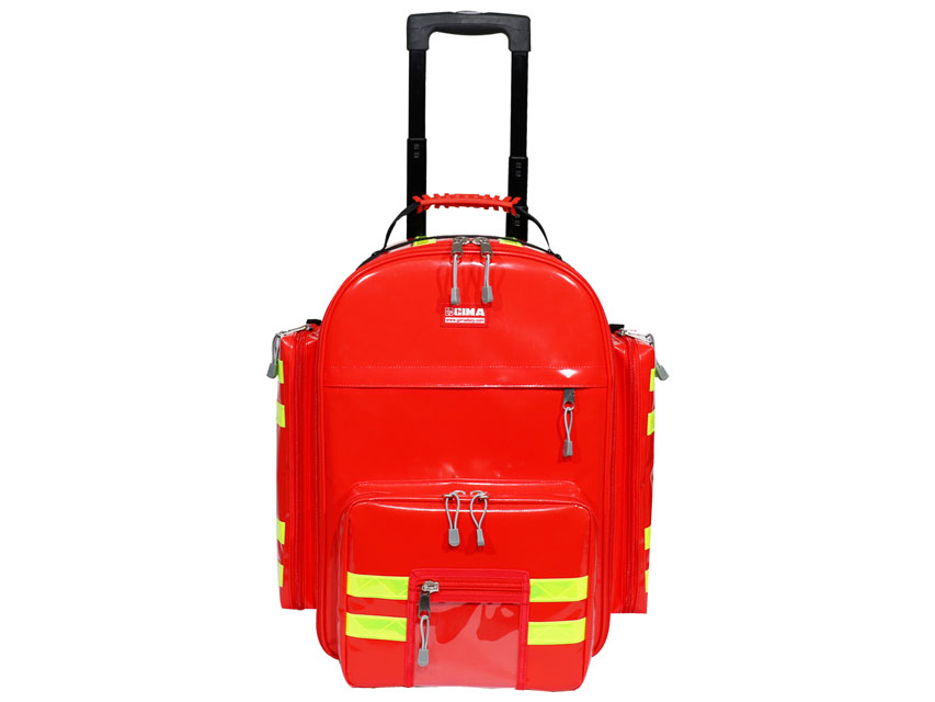 [27173] ZAINO LOGIC 2 PVC CON TROLLEY - rosso