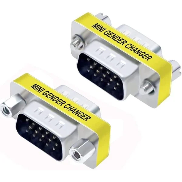 [IADAP_734-15HD] Mini Gender Changer VGA DB 15 poli HD M/M