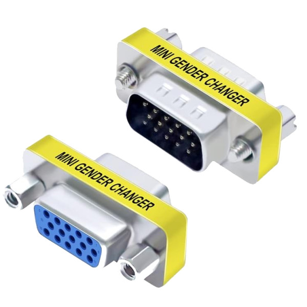 [IADAP_736-15HD] Mini Gender Changer VGA DB 15 poli HD M/F