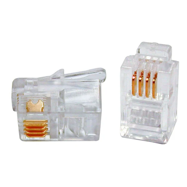 [IWP-6P4C-1] Plug Telefonico RJ14/RJ11 6 poli 4 contatti