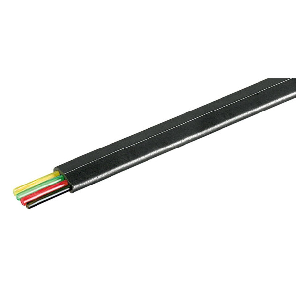 [IAWG_26-4-100-B] Cavo Telefonico Cavo 4 poli 100 m Nero