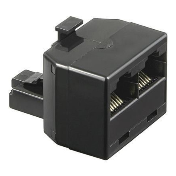[IWP-ADAP-13_80] Accoppiatore telefonico 8P8C M a 2x 8P8C F