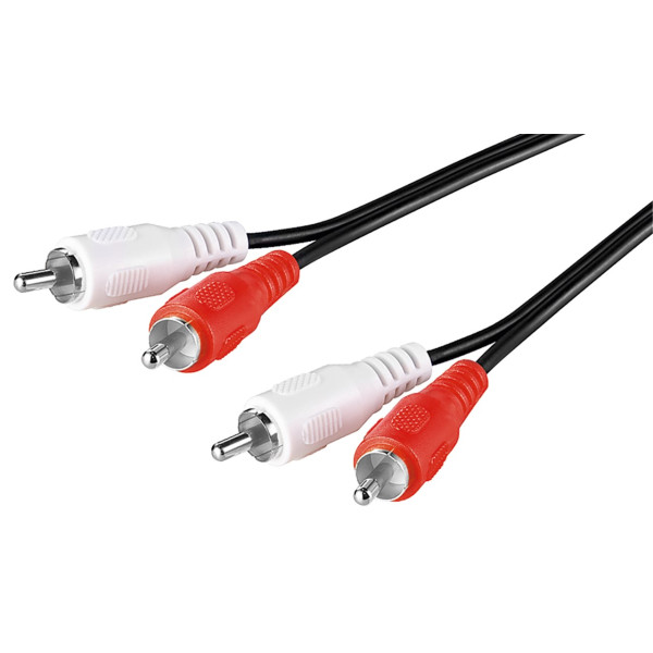 Cavo Prolunga Stereo RCA Chinch 2x RCA M/M 2,5 m