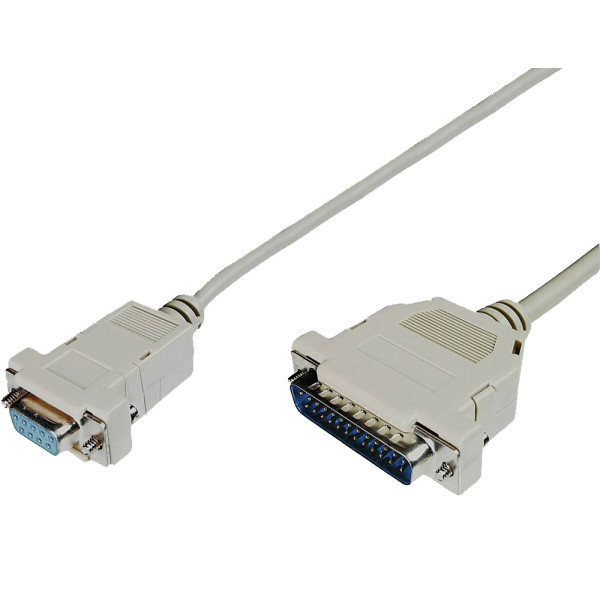 [ICOC_034-NM] Cavo null modem 25 DB Maschio 9 DB Femmina 1,80 mt