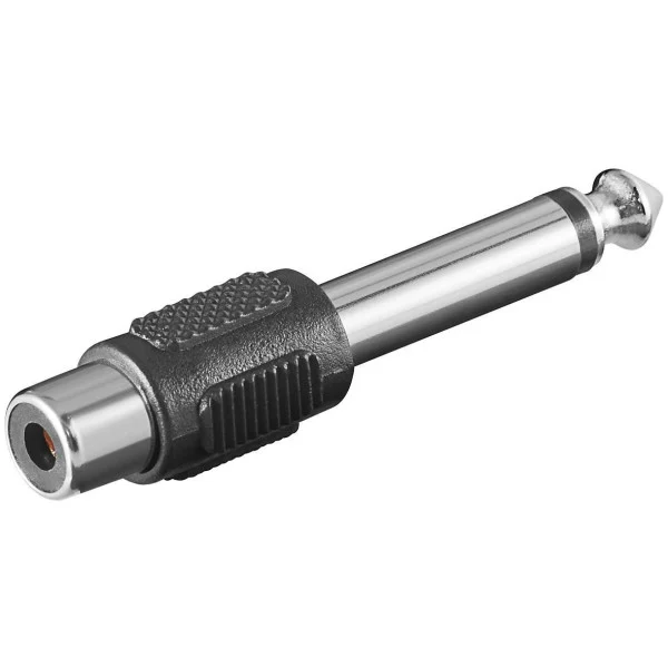 [IADAP_AU-5MRCAF] Adattatore Audio 6.3mm Mono Maschio a RCA Femmina