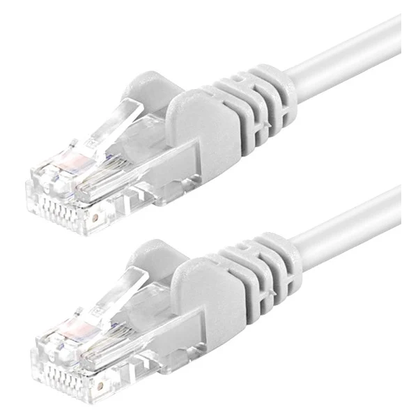 Cavo di rete Patch in Rame Cat. 5e Bianco UTP 10 m