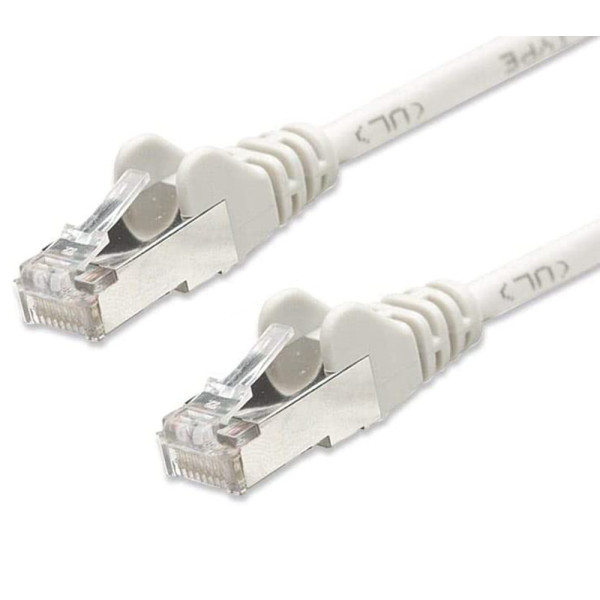 Cavo di rete Patch in Rame Schermato Cat. 5e Bianco F/UTP 1 m